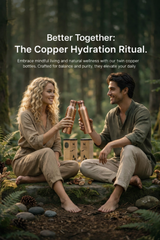 Twin Copper Water Bottles | Better Together Hydration Set