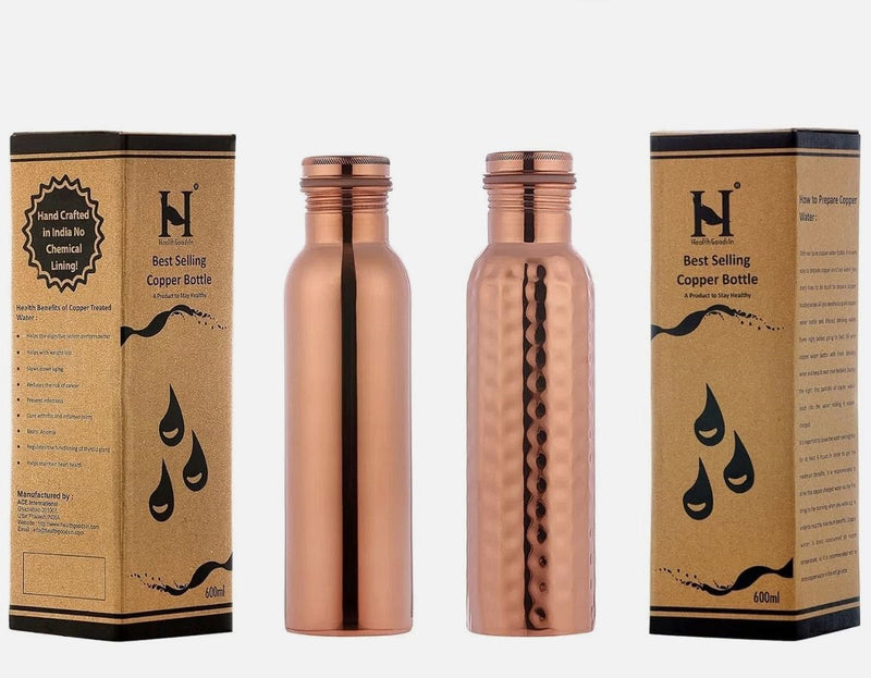 Copper Water Bottle Twin Set | Om Naturalife Australia