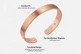 Minimalistic Copper Magnetic Therapy Bracelet