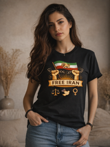 100% Cotton Unisex Free Iran T-Shirt