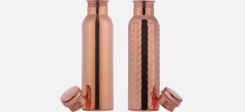 Copper Water Bottle Twin Set | Om Naturalife Australia